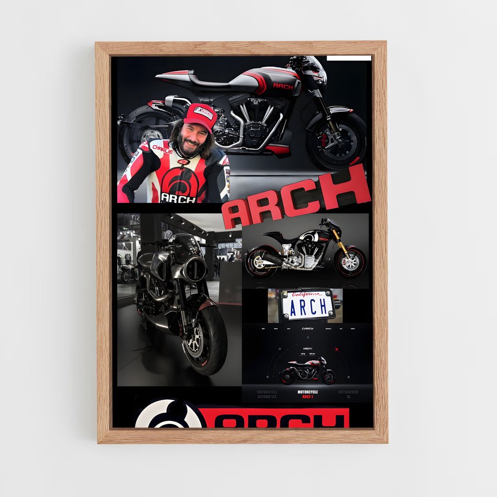 Poster Arch magnifique motorcycle – affiche Arch Motorcycle (vue 4)